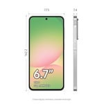 Samsung Galaxy A56 5G, Android Akıllı Telefon, 256GB Depolama, 8GB RAM, Gri, 6x İşletim Sistemi Yükseltmesi, Büyük Ekran, Uzun Pil Ömrü, 8GB + 256GB