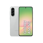Samsung Galaxy A56 5G, Android Akıllı Telefon, 256GB Depolama, 8GB RAM, Gri, 6x İşletim Sistemi Yükseltmesi, Büyük Ekran, Uzun Pil Ömrü, 8GB + 256GB