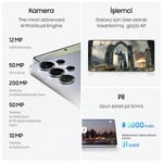 Samsung Galaxy S25 Ultra, Yapay Zeka(AI) Telefon, 12GB RAM, 512GB Hafıza, Titanyum Mavi, Android Akıllı Telefon, 200MP Kamera, S Pen, Uzun Pil Ömrü (Samsung Türkiye Garantil - Seçenekler: 1 TB, 512 GB