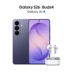 Samsung Galaxy S26 Siyah, 256GB Depolama, Yapay Zeka Telefonu, 12GB Bellek, Özelleştirilmiş AP, Photo Assist, 50MP Kamera, 4300mAh Pil