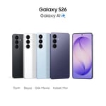 Samsung Galaxy S26 Siyah, 256GB Depolama, Yapay Zeka Telefonu, 12GB Bellek, Özelleştirilmiş AP, Photo Assist, 50MP Kamera, 4300mAh Pil