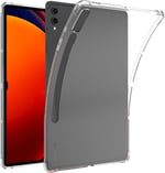 Samsung Galaxy Tab S10+ 2024/S9+ 2023 12,4 inç için Şeffaf Kılıf, Samsung S10 Plus/S9 Plus için İnce Hafif Yumuşak TPU Silikon Darbe Emici Koruyucu Kılıf(SM-X820/X826B/X828U/X810/X816/X818)