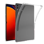 Samsung Galaxy Tab S10+ 2024/S9+ 2023 12,4 inç için Şeffaf Kılıf, Samsung S10 Plus/S9 Plus için İnce Hafif Yumuşak TPU Silikon Darbe Emici Koruyucu Kılıf(SM-X820/X826B/X828U/X810/X816/X818)