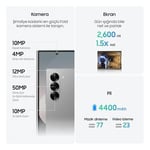 Samsung Galaxy Z Fold6, Yapay Zeka (AI) Telefon, 12GB RAM, 512GB Hafıza, Pembe, Android Akıllı Telefon, 50MP Kamera, Büyük Ekran, Çoklu Görev, S Pen, Uzun Pil Ömrü ( - Seçenekler: 1 TB, 256 GB, 512 GB
