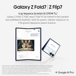 Samsung Galaxy Z Fold7, Yapay Zeka Telefonu, Gece Siyahı, 512GB Depolama, 12GB Bellek, 200MP Kamera, 3nm İşlemci, 4400 mAh Pil (Samsung Türkiye Garantili) - Seçenekler: 1TB, 256GB, 512GB