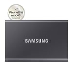 Samsung MU-PC1T0T/WW T7 1TB USB 3.2 Gen 2 Harici Katı Hal Sürücüsü, Gri