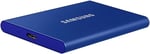 Samsung MU-PC2T0H T7 Harici Katı Hal Sürücüsü, 2TB USB 3.2 Gen 2, Mavi