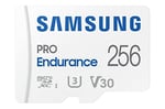 SAMSUNG PRO Endurance 256 GB MicroSDXC Hafıza Kartı, Çizgi Kamerası, Gövde Kamerası ve güvenlik kamerası, Sınıf 10, U3, V30 (MB-MJ256KA/AM) için Adaptörlü
