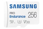 SAMSUNG PRO Endurance 256 GB MicroSDXC Hafıza Kartı, Çizgi Kamerası, Gövde Kamerası ve güvenlik kamerası, Sınıf 10, U3, V30 (MB-MJ256KA/AM) için Adaptörlü