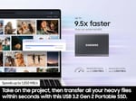 SAMSUNG T7 2TB, Taşınabilir SSD, Gri, 1050MB/s'ye kadar, USB 3.2 Gen2, Oyun, Öğrenciler ve Profesyoneller, Harici Katı Hal Sürücüsü (MU-PC2T0T/AM), Gri [Kanada Sürümü]