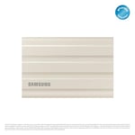 Samsung Taşınabilir T7 SSD Shield, USB 3.2 Gen 1 TB, 1.050 MB/sn Okuma, 1.000 MB/sn Yazma, Bej, MU-PE1T0K/WW