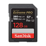SanDisk 128GB Extreme PRO SDXC UHS-II Hafıza Kartı - C10, U3, V60, 6K, 4K UHD, SD Kart - SDSDXEP-128G-GN4IN
