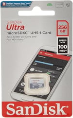 SanDisk 256GB Ultra Lite MicroSDXC 100 MB, Beyaz/Gri