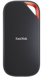 SanDisk 2TB Extreme PRO Portable SSD with USB4, Up to 3800 MB/s Read and 3700MB/s Write, USB-C, USB 3.2, Backwards Compatible, IP65 Water and Dust Resistance - SDSSDE82-2T00-G25