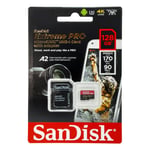 SanDisk Extreme Pro 128 GB microSDXC Hafıza Kartı SDSQXCY-128G-GN6MA, 170 MB/sn'e kadar