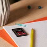 SanDisk Extreme Pro CFexpress hafıza kartı Tip B 256 GB (1.700 MB/s okuma, 1.200 MB/s yazma, RescuePRO Deluxe, sorunsuz RAW videolar, 4K, XQD uyumluluğu)