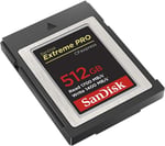 SanDisk Extreme PRO CFexpress Hafıza Kartı Tip B 512 GB (1700 MB/s'ye kadar okuma hızı, RAW 4K video, XQD uyumluluğu, RescuePro Deluxe kurtarma yazılımı)
