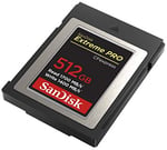 SanDisk Extreme PRO CFexpress Hafıza Kartı Tip B 512 GB (1700 MB/s'ye kadar okuma hızı, RAW 4K video, XQD uyumluluğu, RescuePro Deluxe kurtarma yazılımı)
