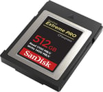 SanDisk Extreme PRO CFexpress Hafıza Kartı Tip B 512 GB (1700 MB/s'ye kadar okuma hızı, RAW 4K video, XQD uyumluluğu, RescuePro Deluxe kurtarma yazılımı)