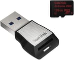 SanDisk Extreme PRO microSDXC UHS-I hafıza kartı 64 GB + adaptör ve Rescue Pro Deluxe (akıllı telefonlar, aksiyon kameraları veya dronlar için, A2, C10, V30, U3, 170 MB/s iletim)