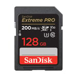 SanDisk Extreme PRO SDXC UHS-I Hafıza Kartı, 128 GB, 200 MB/sn Aktarım Hızı, U3: UHS Speed Sınıf, V30: Speed Sınıf, 4K UHD Videolar, QuickFlow Teknolojisi, Isıya Dayanıklı - Seçenekler: 128GB, 512 GB