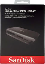SanDisk ImageMate PRO USB-C Multi-Card Kart Okuyucu SDDR-A631-GNGNN, Siyah