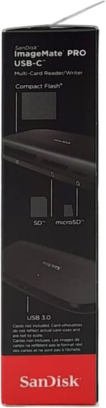 SanDisk ImageMate PRO USB-C Multi-Card Kart Okuyucu SDDR-A631-GNGNN, Siyah