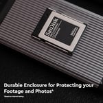 SanDisk Pro-Cinema CFexpress 320 GB Tip B, 1700 MB/s kadar kusursuz video kaydı ve 1 metre düşme direnci için