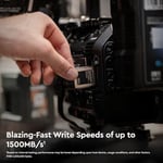 SanDisk Pro-Cinema CFexpress 320 GB Tip B, 1700 MB/s kadar kusursuz video kaydı ve 1 metre düşme direnci için