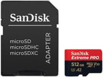 SanDisk SDSQXCZ-512G-GN6MA Extreme 512GB Micro SD Kart, Siyah/Kırmızı