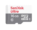 SanDisk Ultra 16 GB microSDHC Hafıza Kartı, 80MB/sn UHS-I Class 10 - SDSQUNS-016G-GN3MN