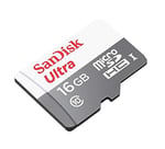SanDisk Ultra 16 GB microSDHC Hafıza Kartı, 80MB/sn UHS-I Class 10 - SDSQUNS-016G-GN3MN