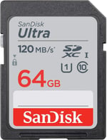 SanDisk Ultra 64GB SDXC Memory Card 120MB/s