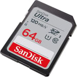 SanDisk Ultra 64GB SDXC Memory Card 120MB/s