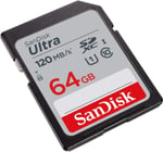 SanDisk Ultra 64GB SDXC Memory Card 120MB/s
