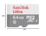 SanDisk Ultra SDSQUNR-064G-GN3MN Class 10 UHS-I 64 GB Micro SD Kart