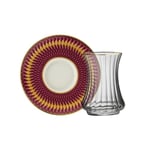 Sandro Moreno 1453 Farfar Gold 12 Parça Altı Kişilik Çay Seti 110 ml