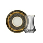 Sandro Moreno 1453 Farfar Gold 12 Parça Altı Kişilik Çay Seti 110 ml