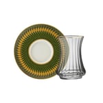Sandro Moreno 1453 Farfar Gold 12 Parça Altı Kişilik Çay Seti 110 ml