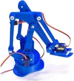 SANEC Arduino Robot Kol Kiti 3D Baskı Birleşmiş Halde Robot Kol - Mavi