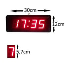 SANEC Dijital Merkezi Ayarlı Okul Saati (Kasa Ölçüsü: 12x30 cm)