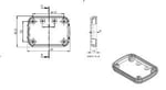 SANEC Elektronik Proje Kutusu (Ölçüleri: 69,5x50,5x21mm) - Siyah
