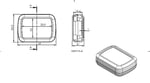 SANEC Elektronik Proje Kutusu (Ölçüleri: 69,5x50,5x21mm) - Siyah