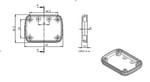 SANEC Elektronik Proje Kutusu (Ölçüleri: 69,5x50,5x21mm) - Siyah