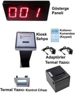 SANEC Kablolu Kiosk ve Printer'lı LCD Keypadli Sıramatik (Numaratör)