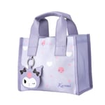 Sanrio Lisanslı Kare Yiyecek Çantası - Kuromi