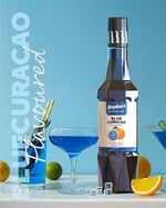 Saphori Turunç - Blue Curocao Aromalı Kokteyl Şurubu, Turunç Şurubu, Blue Curocao Şurubu 700 ML