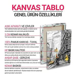 Şapkalı ve Papyonlu Atatürk Tablosu 50 x 75