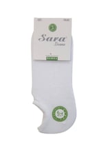 SARA DONNA Sara Donna 3 Çift Karışık Renk Dikişsiz Bambu Sneaker Görünmez Çorap Çok Renkli 36-40