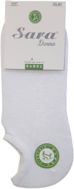 SARA DONNA Sara Donna 3 Çift Karışık Renk Dikişsiz Bambu Sneaker Görünmez Çorap Çok Renkli 36-40